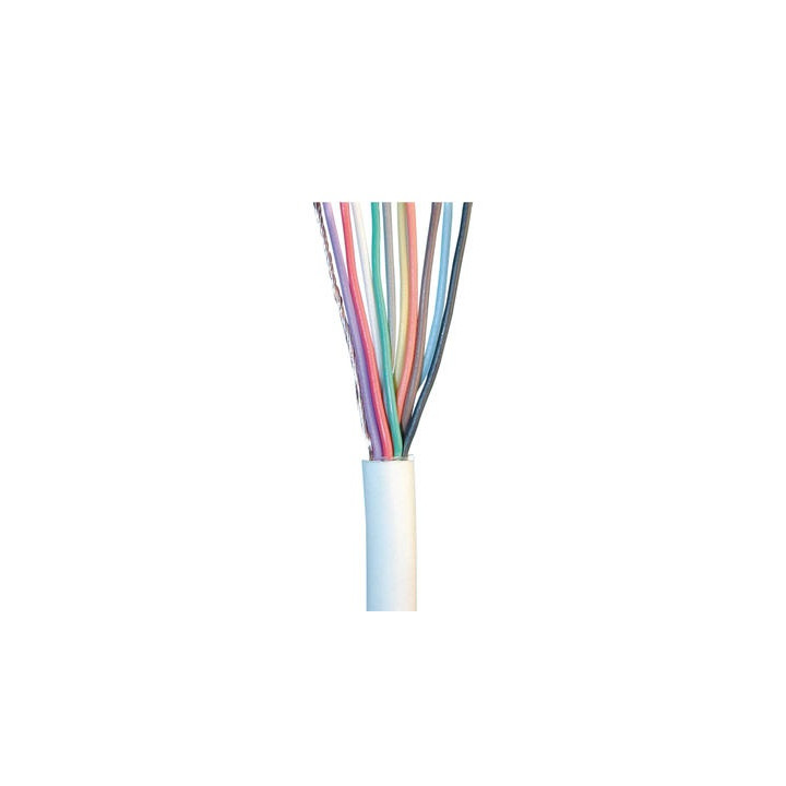 500m sheathed flexible cable, 10x0.22 ø5.5mm, white, 100m for alarm system installation phone cable fire alarm cable signal cabl