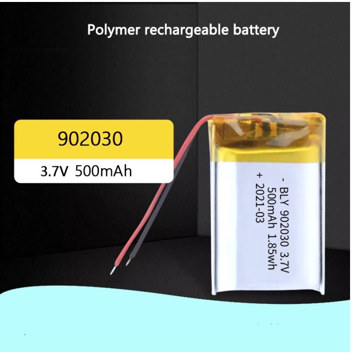 Batería recargable lipo batería 3,7 v 500mah acumulador accu Li-polímero helicóptero avion 902030