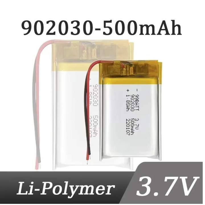 Batería recargable lipo batería 3,7 v 500mah acumulador accu Li-polímero helicóptero avion 902030