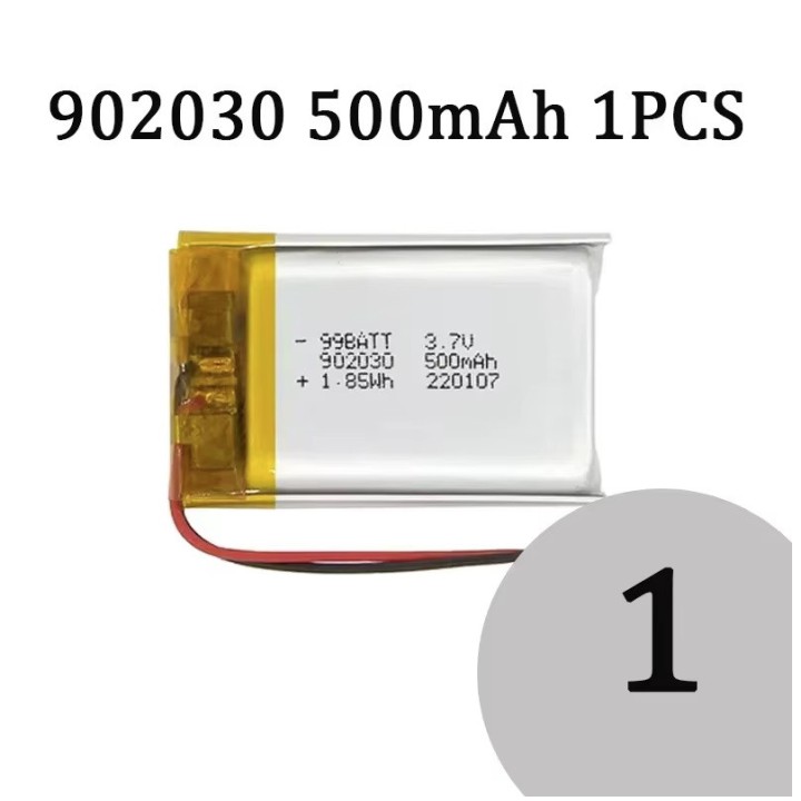 Battery rechargeable lipo battery 3.7v 500mah accumulateur accu Li-polymer helicoptere avion 902030