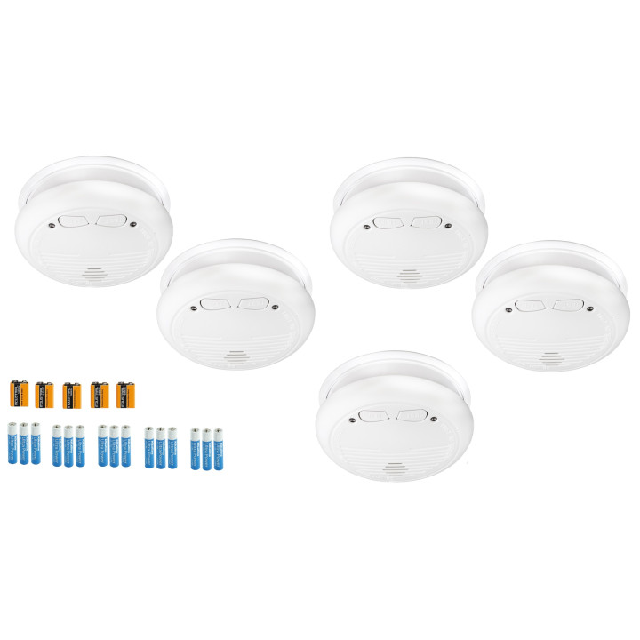4 detectores humo electrónico 9v buzzer sin hilo 433mhz alarma radio hf alarma electrónico sin hilo