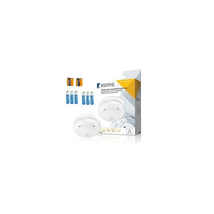 2 Detector smoke detector wireless buzzer 9vdc 433mhz radio fire alarm hf fire alarm detection fire detection smoke detection