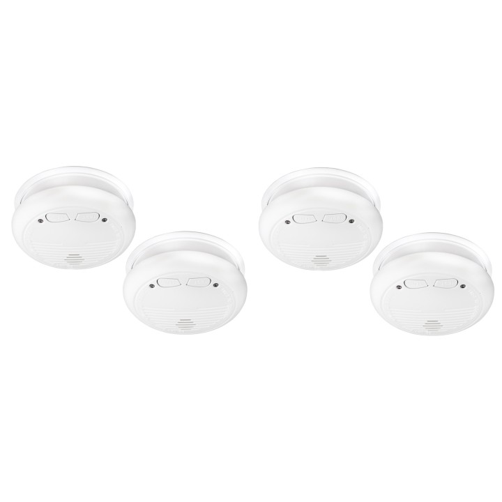 4 detectors smoke detector wireless buzzer 9vdc 433mhz radio fire alarm hf fire alarm detection fire detection smoke detection