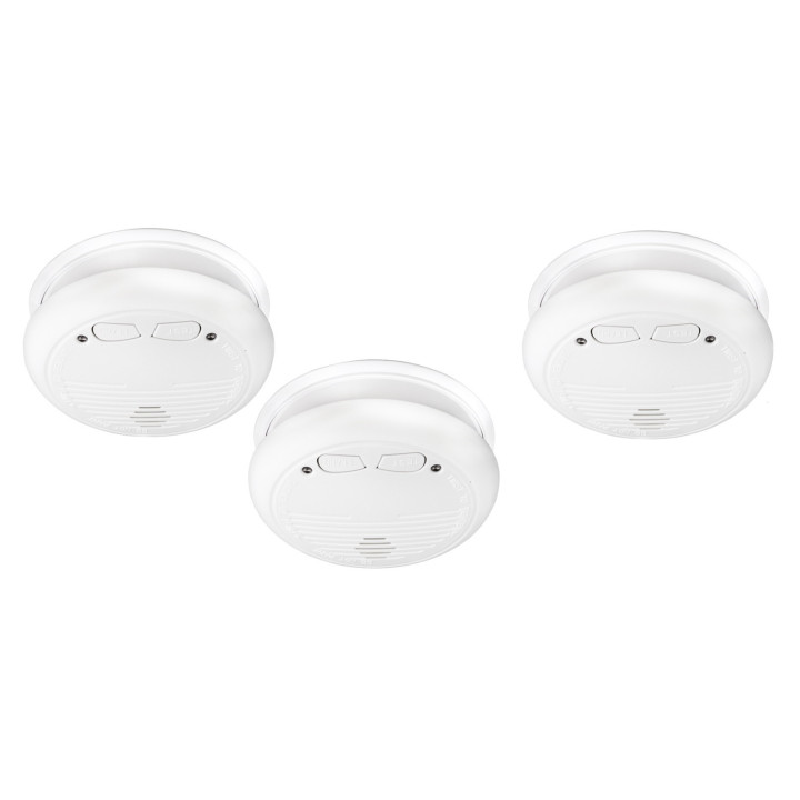 Lot de 3 detecteurs fumee rf en14604 incendie fa20rf sans fil 433mhz alarme feu radio hf sas-sa200