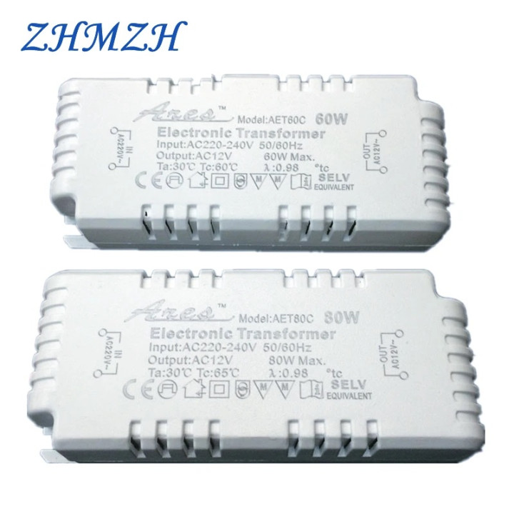 Alimentation électrique intensité variable 60va AC 220V 12Vac lampe halogène cristal quartz G4 G5.3