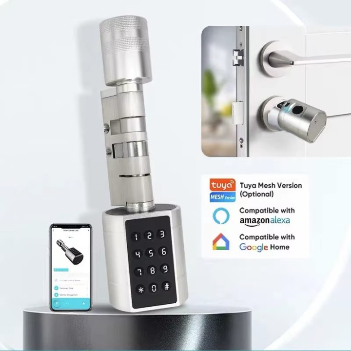 Tuya Bluetooth Fingerprint Smart Door Lock Code Keypad Home Apartment