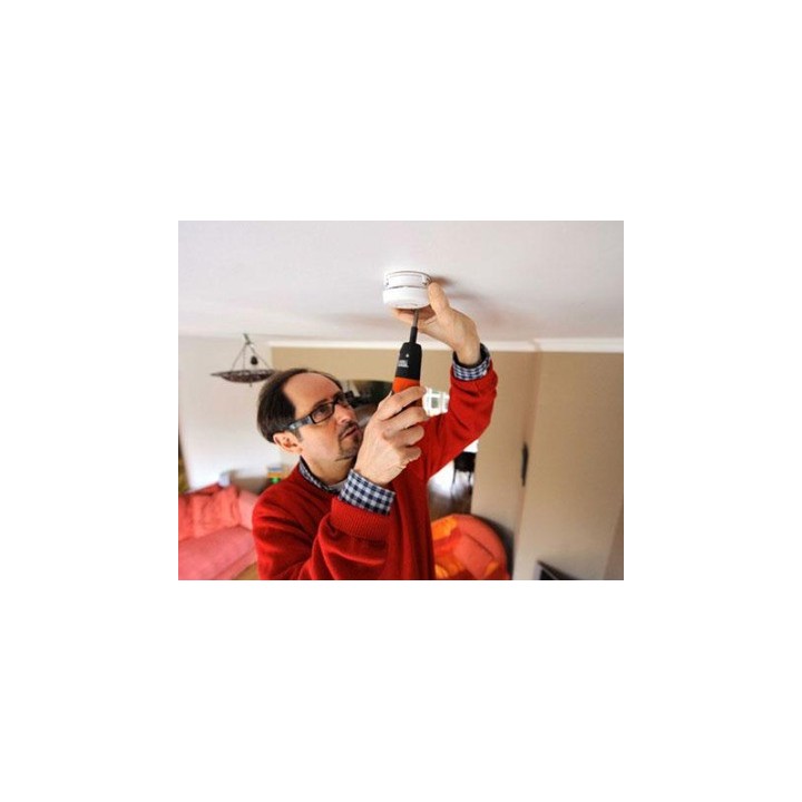 3 Rivelatore fumo elettronico 9vcc + buzzer senza filo 433mhz allarme radio hf allarme elettronico senza filo