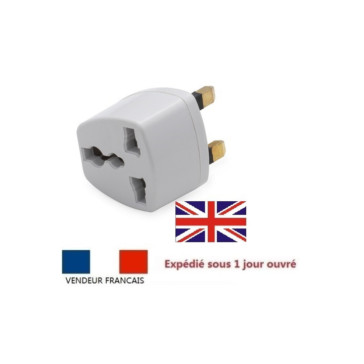Adattatore elettrico presa europea verso presa inglese senza presa terra convertitore adattatore converter jr international - 1