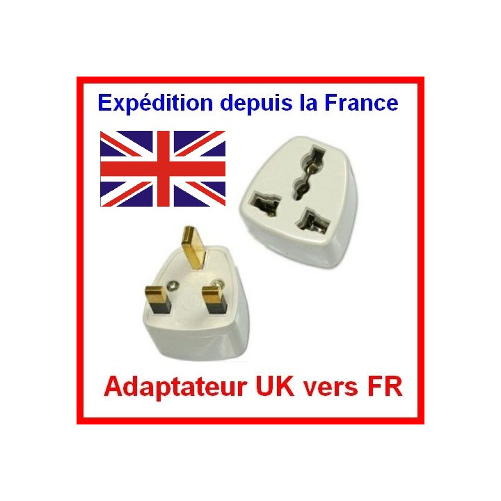 Adattatore elettrico presa europea verso presa inglese senza presa terra convertitore adattatore converter jr international - 2