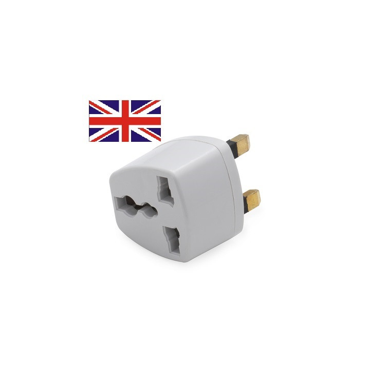Adattatore elettrico presa europea verso presa inglese senza presa terra convertitore adattatore converter jr international - 1