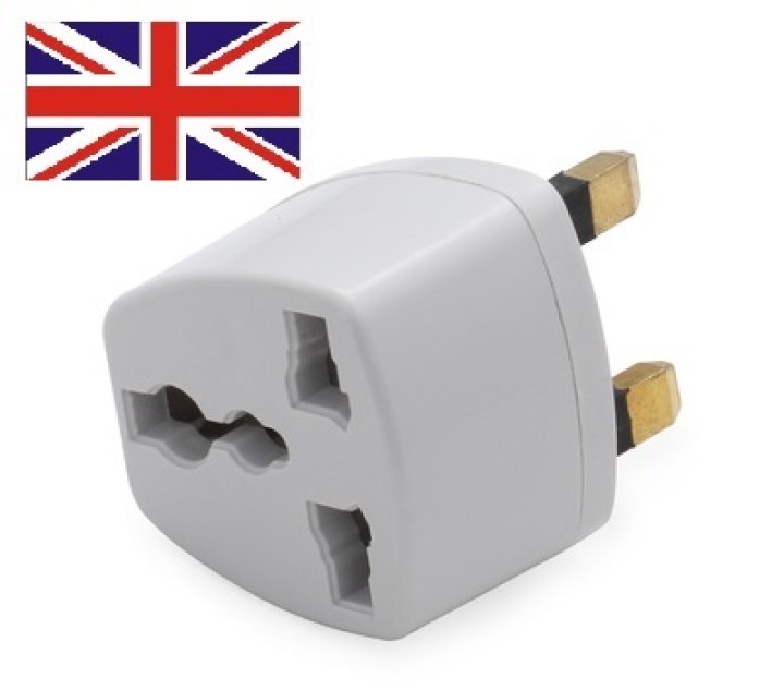 Adattatore elettrico presa europea verso presa inglese senza presa terra convertitore adattatore converter jr international - 1