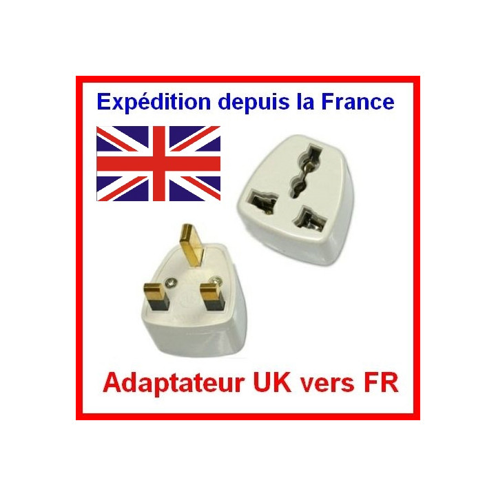 Adattatore elettrico presa europea verso presa inglese senza presa terra convertitore adattatore converter jr international - 2
