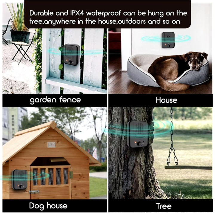 Rechargeable Ultrasonic Anti Bark Device Dog Repeller Bark Control Deterrent