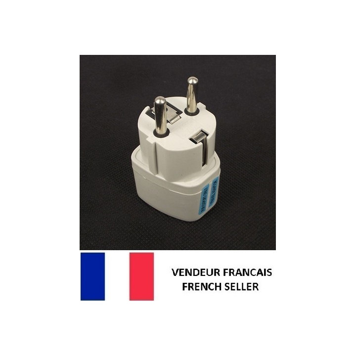 Travel adapter electric european plug to english plug adapter 1a 250vac adapter electric adapter electric jr international - 1