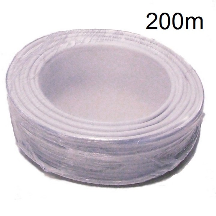 Cable flexible 20x0,22 blindado blanco ø5.5mm (100 metros) para alarmas instalaciones telefonicas electricidad seguridad jr inte