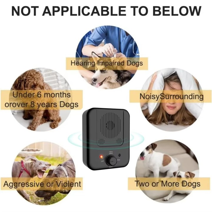 Rechargeable Ultrasonic Anti Bark Device Dog Repeller Bark Control Deterrent