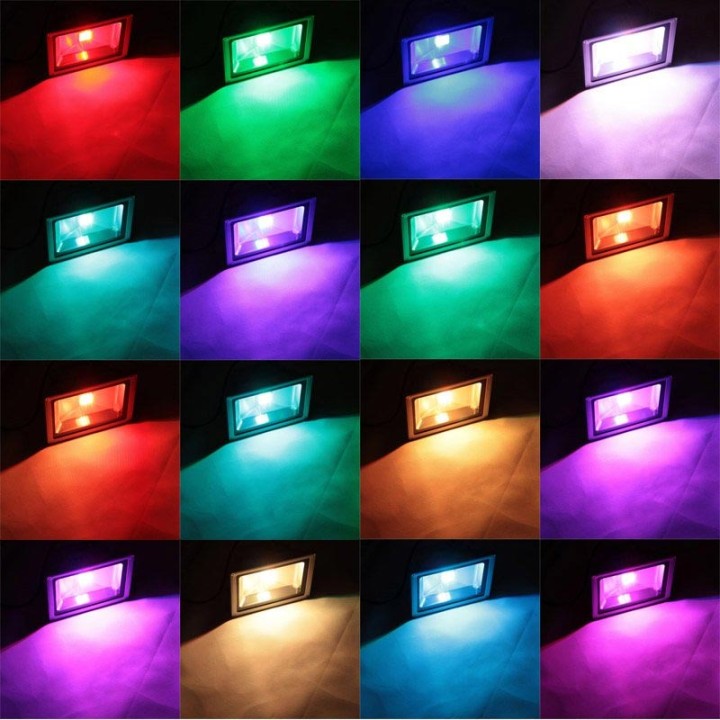 Proyector led 20w rgb rojo azul verde con la memoria y el control remoto 220v 110v exterior ip65 jr international - 4