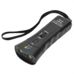 Il doppio dirige ultrasuoni scacciacani / Super Dog Chaser e traning cane con luce LED e laser 4 in 1 jr international - 5
