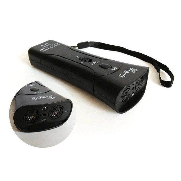 Doppel Heads Ultraschall Hund Repeller / Super Dog Chaser und Hund traning mit LED-Licht und Laser 4 in 1 jr international - 15