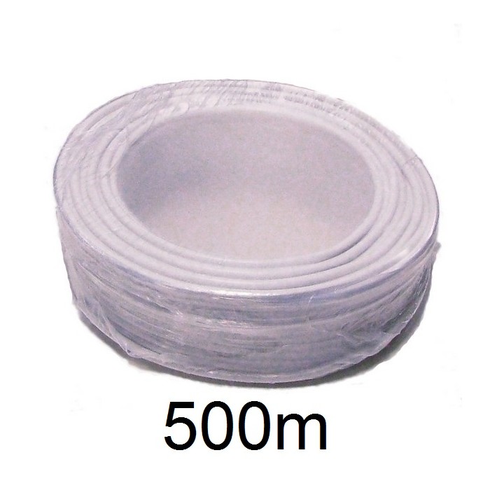Cable 8x0.22 +2 x0.75 flexible armored white ø6.7mm (500m) over 8x0, 22 +2 x0, 75 screen with alarm wiring jr international - 1