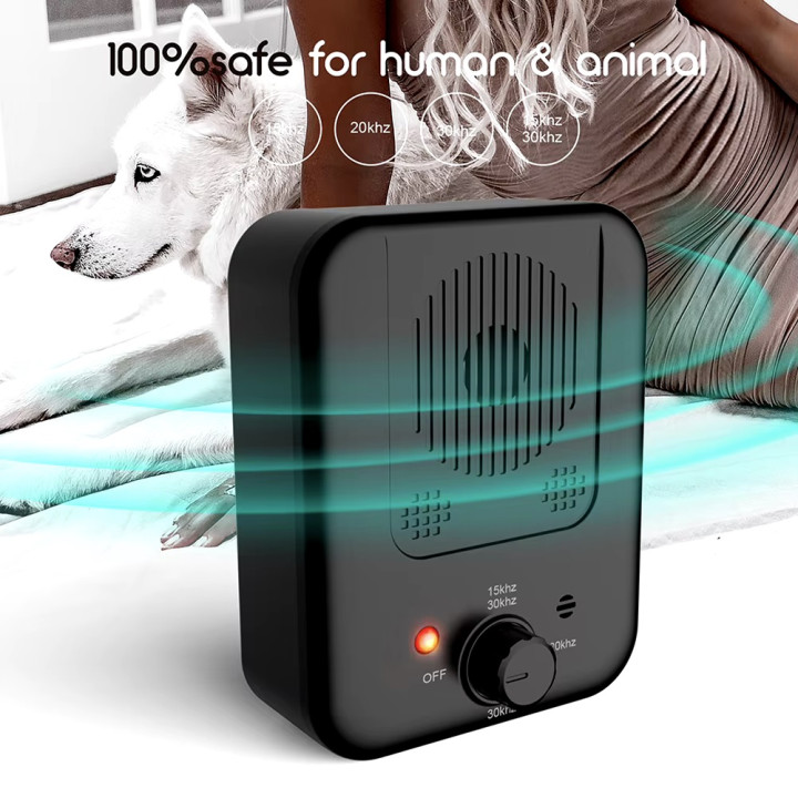 Dispositivo antiabbaio Ricaricabile ad ultrasuoni Repellente per cani con controllo antiabbaio