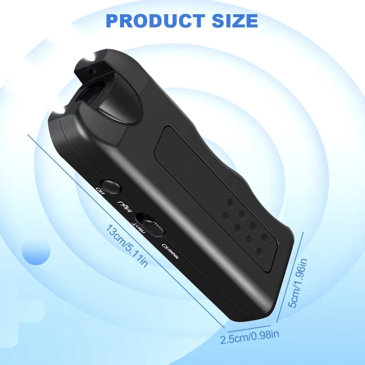 Répulsif à ultrasons 125dB chien hostile chat anti-aboiement formation dissuasive torche lampe led