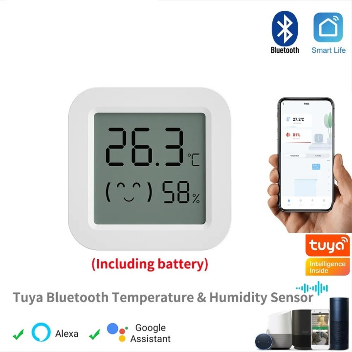 capteur wifi température et d'humidité affichage numérique LCD Bluetooth hygromètre appli smart life
