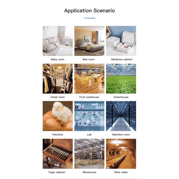 capteur wifi température et d'humidité affichage numérique LCD Bluetooth hygromètre appli smart life