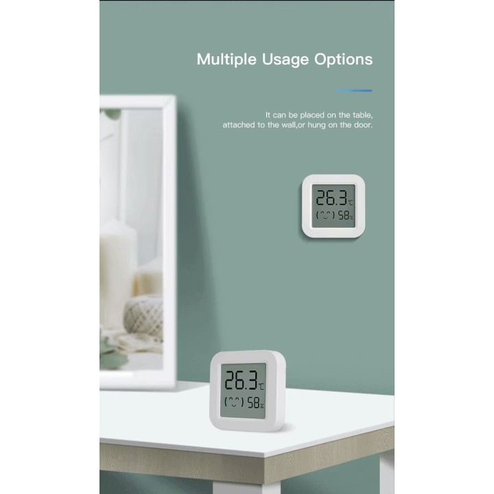 capteur wifi température et d'humidité affichage numérique LCD Bluetooth hygromètre appli smart life