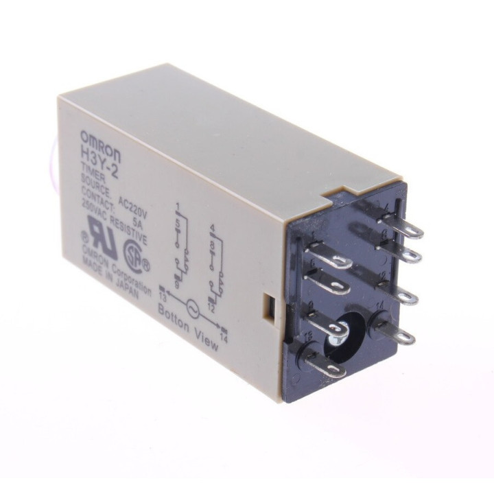Omron relais 5a 220v h3y-2 zeitgeber 1-30 sec 230v 240v 2 no / nc in arbeits-oder ruhezeiten deamx - 3