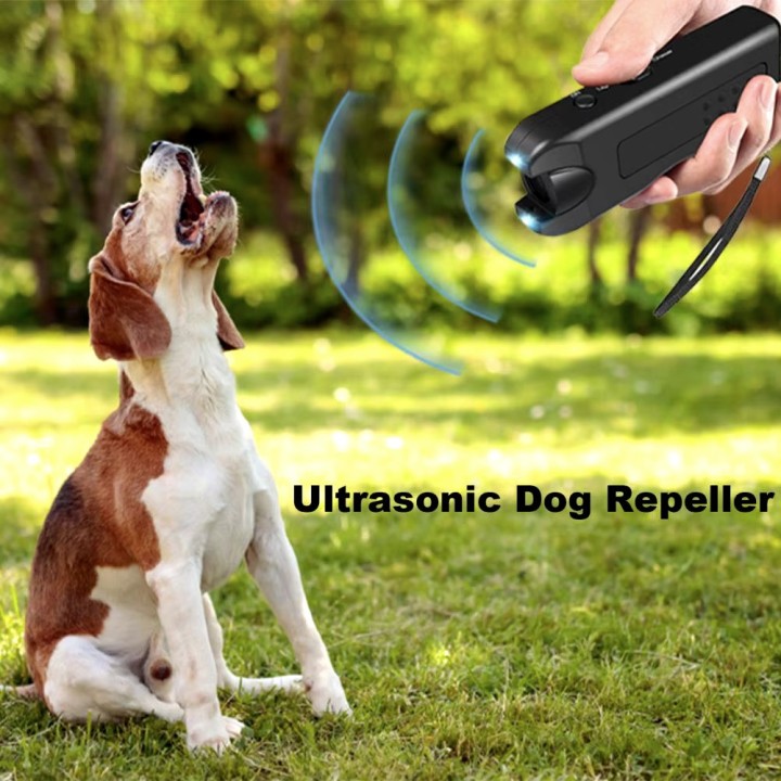 Répulsif à ultrasons 125dB chien hostile chat anti-aboiement formation dissuasive torche lampe led