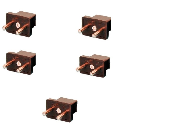 Lot of 5 travel adapters electrical outlet china japan usa canada europe female male euro jr international - 1