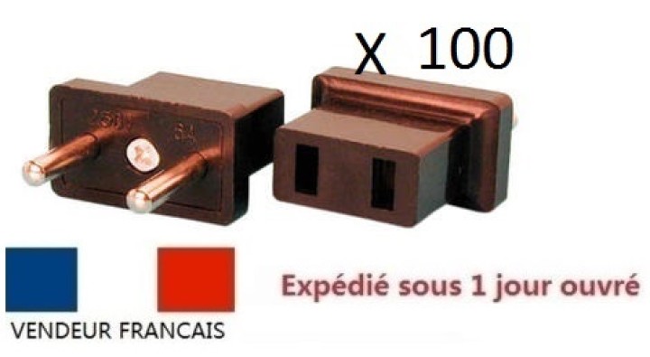 Lot von 100 reise-adapter steckdose china japan usa kanada europa weiblich männlich euro jr international - 2
