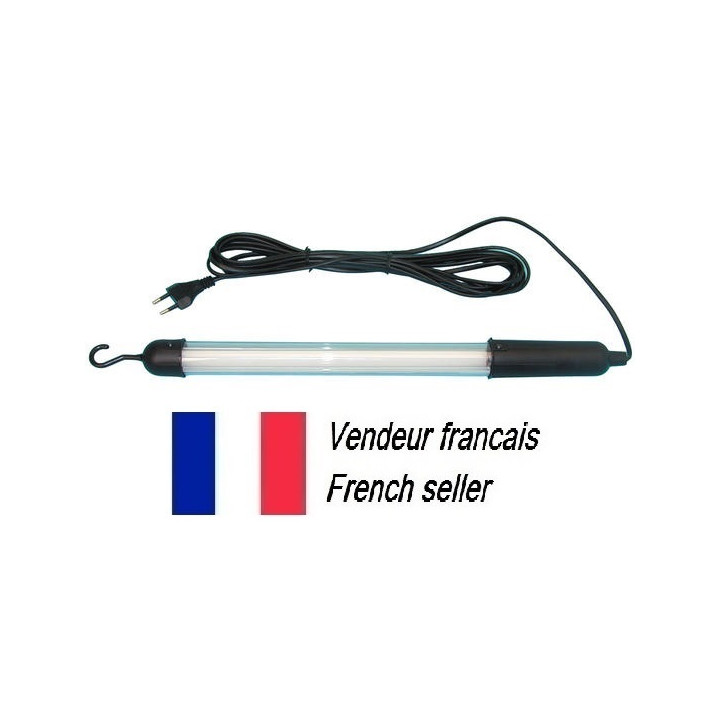 Handlampe neonrohre 8w 220v wasserdicht +5 meter kabel fur garage geschaft haus velleman - 1