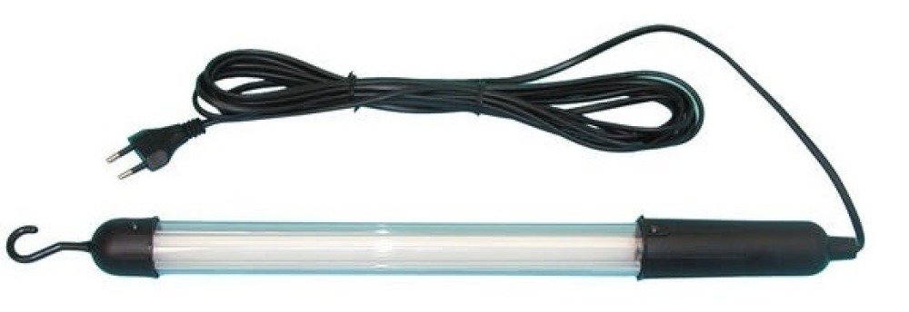 Portable lamp fluorescent tube 8w 220v water resistant + 5 meters cable for garage shop house velleman - 2