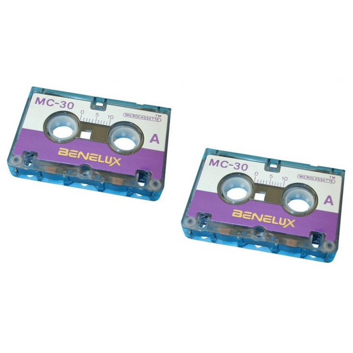 Cassetta audio miniatura durata 30 minutii (2 pz.) audio cassette cassette audio registrabili cassetta audio vergine jr internat