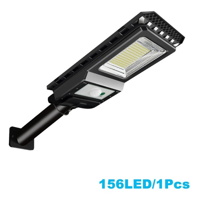 Lampe solaire Extérieur Etanche 156 LED IP65  batterie radar capteur Applique Murale eclairage