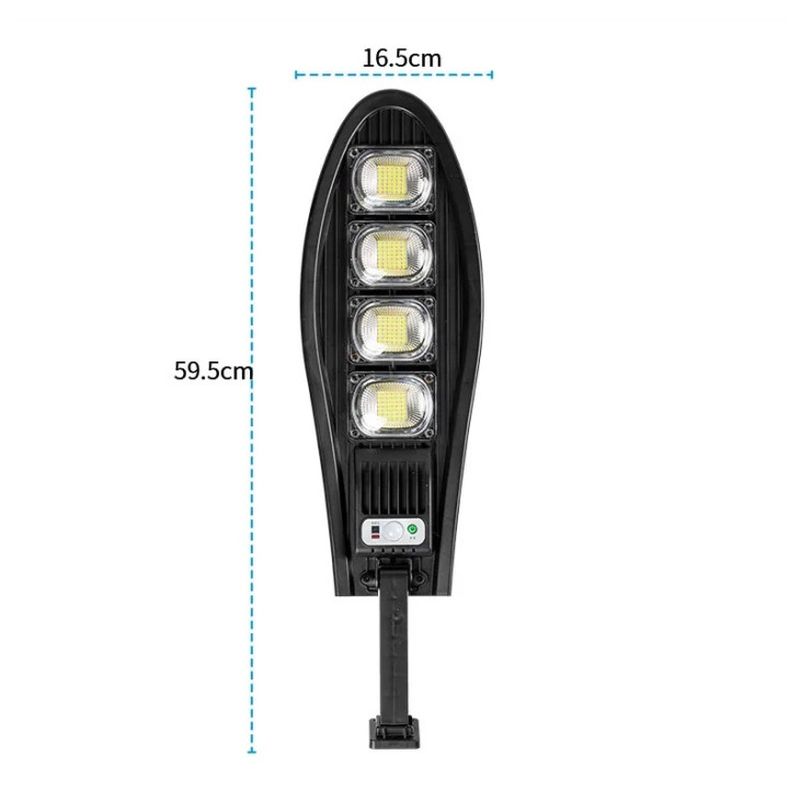 Lampe solaire Extérieur Etanche 168LED IP65 + batterie + radar capteur Applique Murale Telecommande
