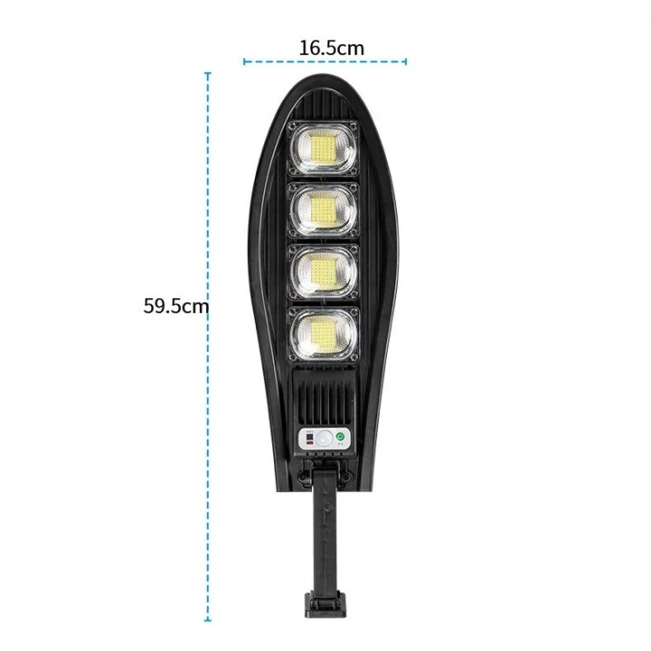 Lampe solaire Extérieur Etanche 168LED IP65 + batterie + radar capteur Applique Murale Telecommande