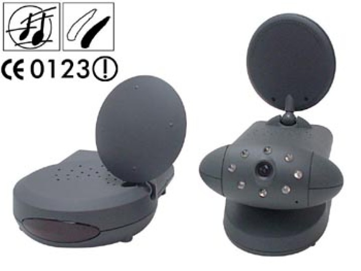 Trasmettitore ricevitore audio video 2.4ghz 4 canali + camera b n sorveglianza senza filo avmod9 velleman - 1