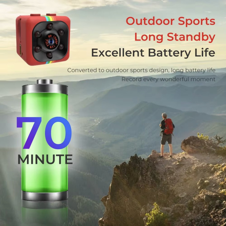 copy of SQ16 1080P HD Infrared Rechargeable Security Camera Night Vision sd digital recording