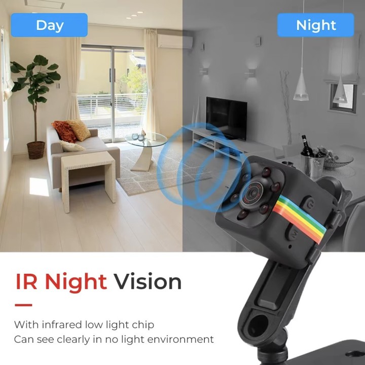 SQ16 1080P HD Infrared Rechargeable Security Camera Night Vision sd digital recording