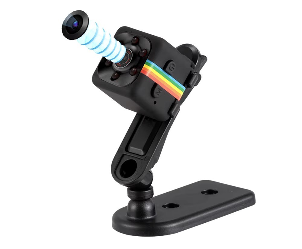Caméra sécurité cachée rechargeable infrarouge SQ11 1080P HD Vision nocturne enregistrement numérique sd