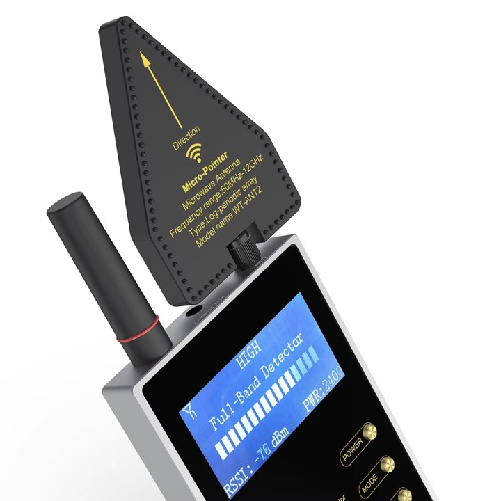 Gadget detector de espionaje electrónico, cámara oculta, antiradar, mivro, espía, GPS
