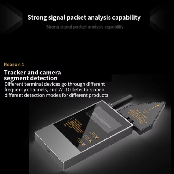 Rilevatore di gadget spionaggio intercettazioni elettroniche, telecamera nascosta antiradar mivro spia GPS