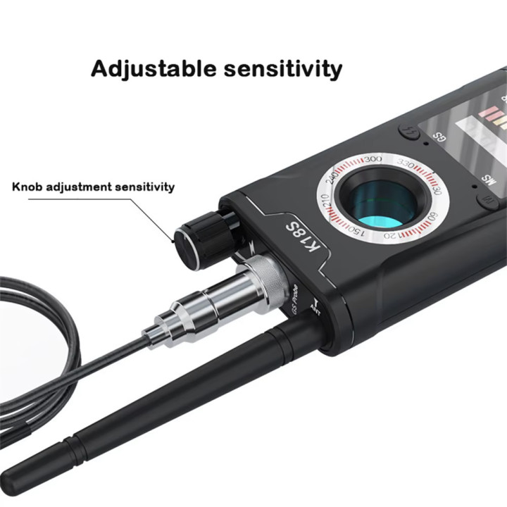 Détecteur de caméra caché barrage K18S Audio recherche signal GPS, traqueur RF micro espion