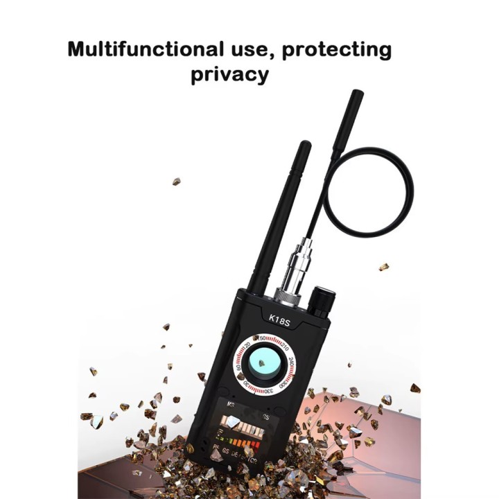 Détecteur de caméra caché barrage K18S Audio recherche signal GPS, traqueur RF micro espion
