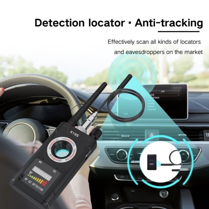 K18S Audio Hidden Camera Detector Barrier GPS Signal RF Tracker Spy Micro