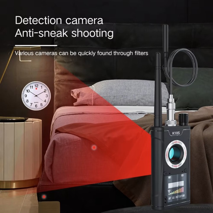 Rilevatore di telecamere nascoste K18S Ricerca audio Segnale GPS RF Micro Spy Tracker