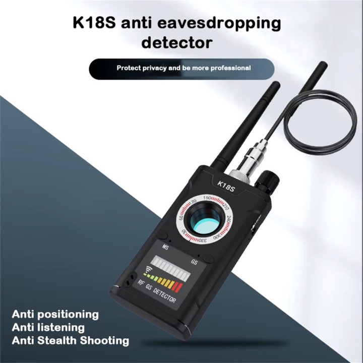 Détecteur de caméra caché barrage K18S Audio recherche signal GPS, traqueur RF micro espion